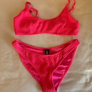 Pink triangl bikini